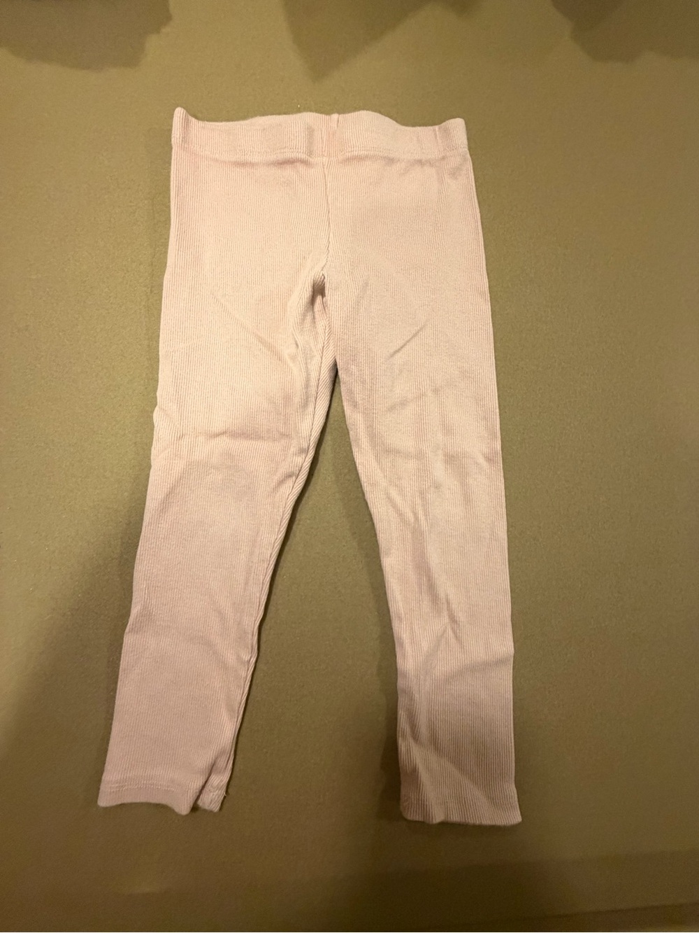 Amazon Girls' Light Pink Ribbed Leggings